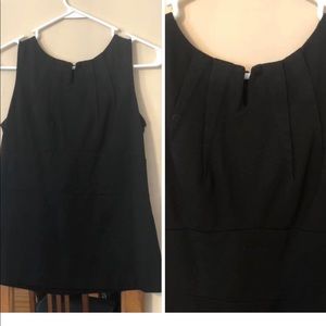 Black sleeveless top